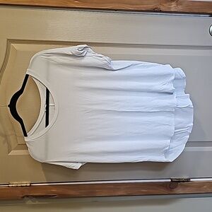 Rebel society white t shirt blouse size large tag missing